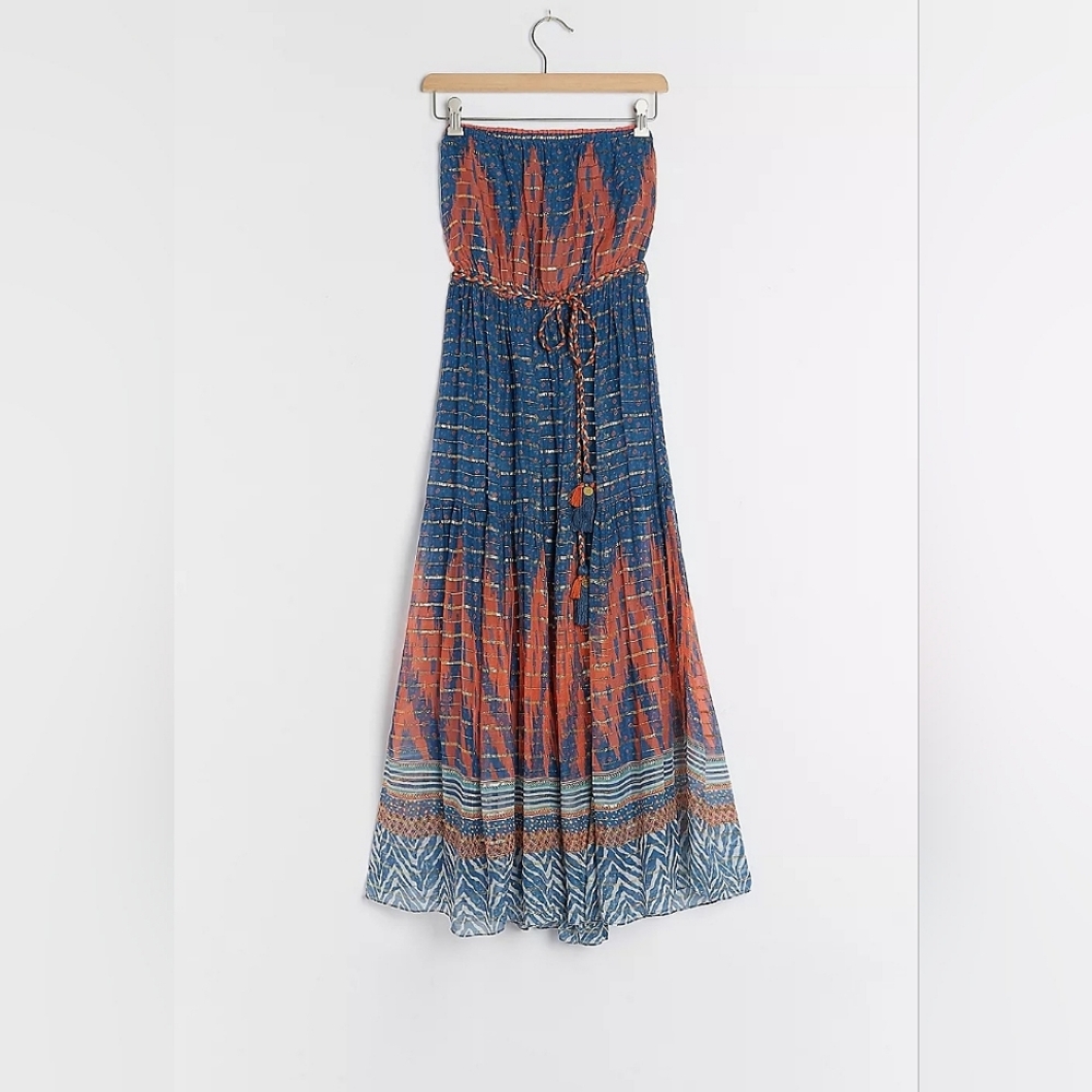Anthropologie Nora Strapless Maxi Dress- Like New- Size 00P